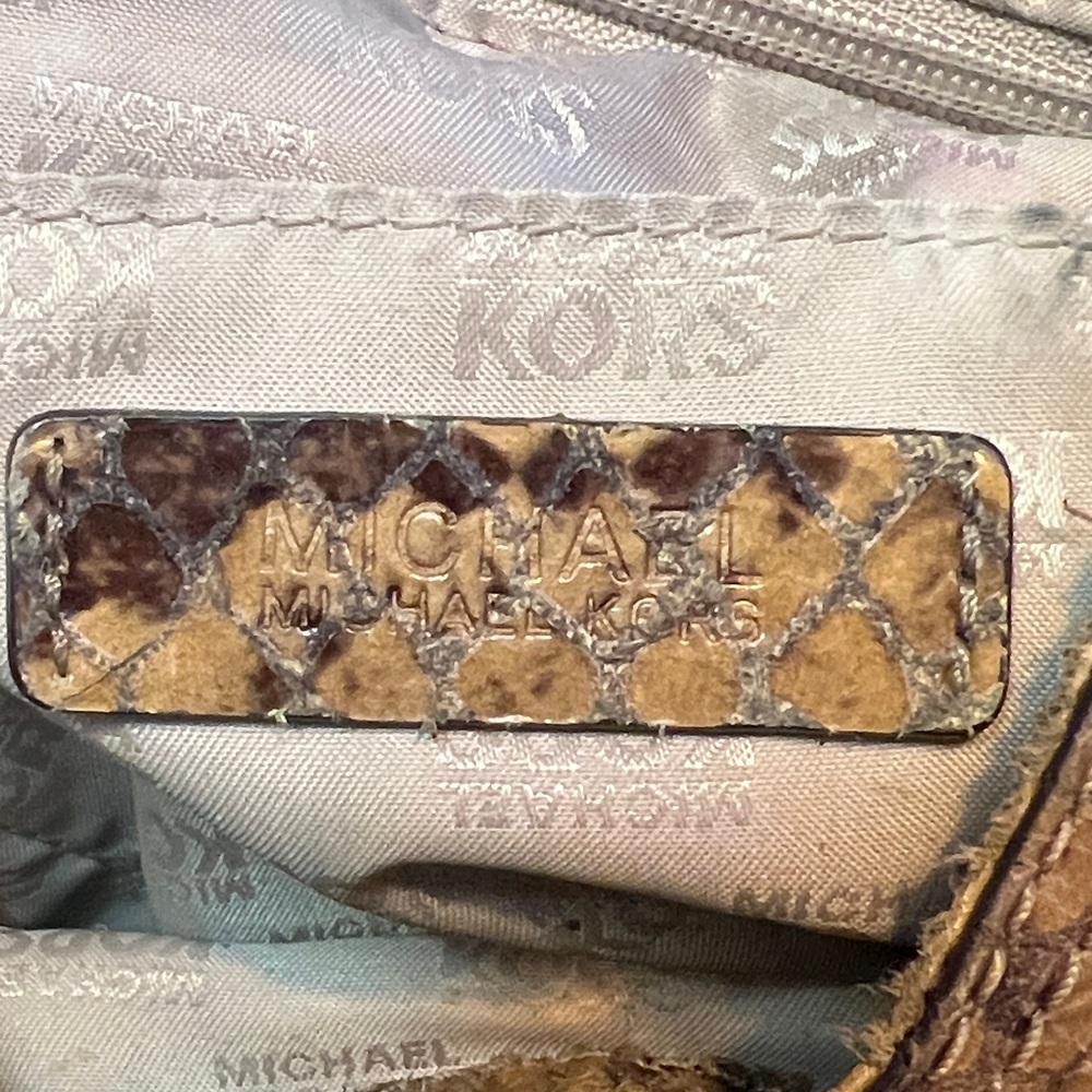 Michael Michael Kors python embossed leather Hobo… - image 6